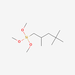 ISOOCTYLTRIMETHOXYSILANE structure, CAS 34396-03-7