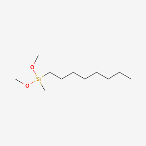 N-OCTYLMETHYLDIMETHOXYSILANE structure, CAS 85712-15-8