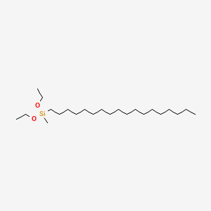 N-OCTADECYLMETHYLDIETHOXYSILANE structure, CAS 67859-75-0