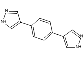 1,4-Di(1H-pyrazol-4-yl)benzene structure, CAS 1036248-62-0