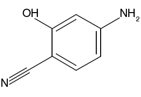 5-AMINO-2-HYDROXYBENZONITRILE structure, CAS 67608-58-6