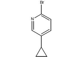 2-broMo-5-cyclopropylpyridine structure, CAS 1142197-14-5