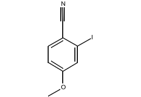 2-Iodo-4-methoxybenzonitrile structure, CAS 490039-83-3