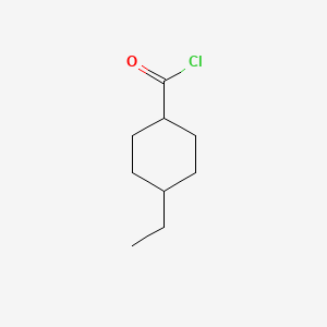 Cyclohexanecarbonyl chloride, 4-ethyl-, trans- (9CI) structure, CAS 67589-87-1