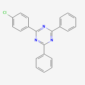 2-(P-CHLOROPHENYL)-4,6-DIPHENYL-S-TRIAZINE structure, CAS 3114-52-1