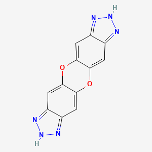 1,7-dihydrodibenzo[b,e][1,4]dioxino[2,3-d:7,8-d']bis([1,2,3]triazole) structure, CAS 1276042-43-3