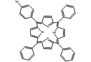 4-(10,15,20-Triphenyl-21H,23H-porphin-5-yl)benzenamine structure, CAS 67605-64-5