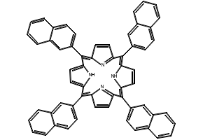 5,10,15,20-(tetra-2-naphthalenyl)porphyrin structure, CAS 132055-60-8