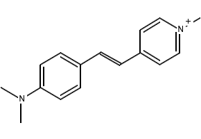 4-(4-dimethylaminostyryl)-1-methylpyridinium structure, CAS 48174-78-3