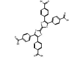 Tetrathiafulvalene-3,4,5,6-tetrakis(4-benzoic acid) structure, CAS 1392413-73-8
