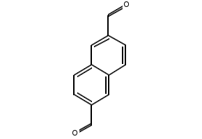 2,6-NAPHTHALENEDICARBALDEHYDE structure, CAS 5060-65-1