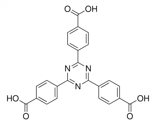 2,4,6-TRIS(4-CARBOXYPHENYL)-1,3,5-TRIAZINE structure, CAS 61414-16-2