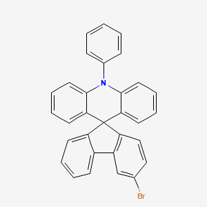 3'-bromo-10-phenyl-10H-spiro[acridine-9,9'-fluorene] structure, CAS 1467099-22-4