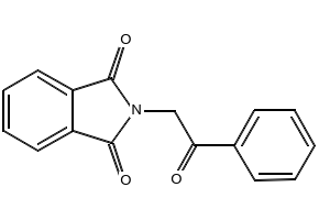 2-(2-oxo-2-phenylethyl)isoindole-1,3-dione structure, CAS 1032-67-3