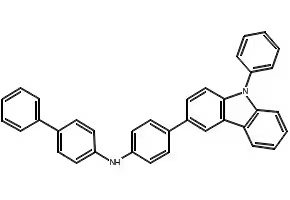 Biphenyl-4-yl-(4-carbazol-9-yl-phenyl)-amine structure, CAS 1210470-43-1