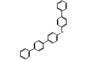 N-([1,1'-biphenyl]-4-yl)-[1,1':4',1''-terphenyl]-4-amine structure, CAS 897921-63-0