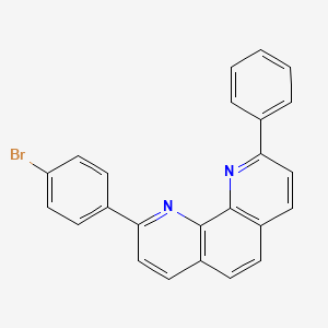 1,10-Phenanthroline, 2-(4-bromophenyl)-9-phenyl- structure, CAS 197442-25-4