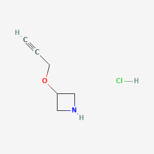 3-(prop-2-yn-1-yloxy)azetidine hydrochloride structure, CAS 1380571-75-4