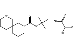 2,8-Diazaspiro[5.5]undecane-2-carboxylic acid, 1,1-dimethylethyl ester, ethanedioate structure, CAS 2438941-64-9