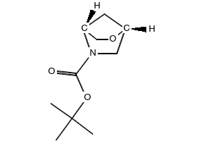 tert-butyl 5-o×a-2-aza-bicyclo[2.2.1]heptane-2-carbo×ylate structure, CAS 114676-79-8