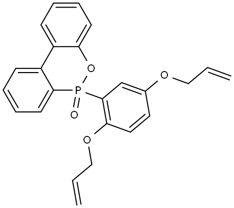 9,10-Dihydro-10-(2′,5′-diallyloxyphenyl)-9-oxa-10-phosphaphenanthrene-10-oxide structure, CAS 810681-08-4