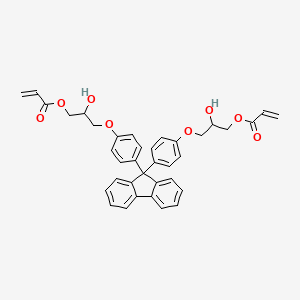 9,9-bis[4-(2-hydroxy-3-acryloyloxypropoxy)phenyl]fluorene structure, CAS 143182-97-2