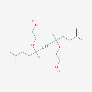 Ethoxylated-2,5,8,11-Tetramethyl-6-Dodecyn-5,8-Dio structure, CAS 169117-72-0