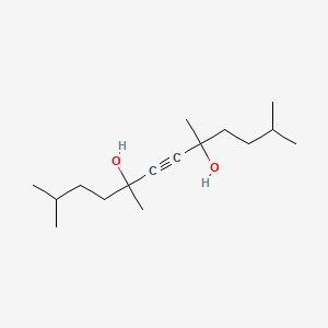 2,5,8,11-tetramethyldodec-6-yne-5,8-diol structure, CAS 68227-33-8