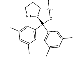 (S)-(-)-2-[Bis(3,5-dimethylphenyl)hydroxymethyl]pyrrolidine structure, CAS 131180-63-7