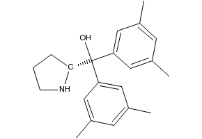 (R)-(+)-2-[Bis(3,5-dimethylphenyl)hydroxymethyl]pyrrolidine structure, CAS 948595-01-5