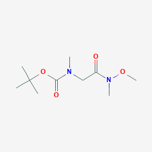 Boc-N-methylglycine N,O-dimethylhydroxamide structure, CAS 140170-90-7