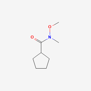 Cyclopentanecarboxamide, N-methoxy-N-methyl- (9CI) structure, CAS 167303-65-3