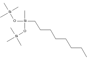 3-OCTYLHEPTAMETHYLTRISILOXANE structure, CAS 17955-88-3