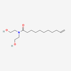 N,N-bis(2-hydroxyethyl)undec-10-enamide structure, CAS 60239-68-1