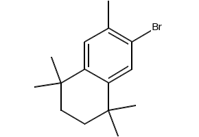 6-BROMO-1,1,4,4,7-PENTAMETHYL-1,2,3,4-TETRAHYDRONAPHTHALENE structure, CAS 119999-22-3