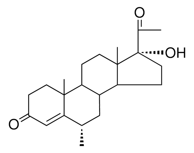 17-Hydroxy-6-methylpregn-4-ene-3,20-dione 17-acetate structure, CAS 2242-65-1