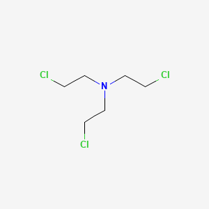TRIS-(2-CHLOROETHYL)-AMINE structure, CAS 555-77-1