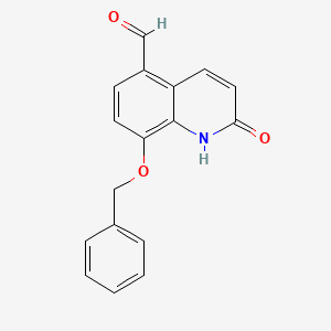 8-(benzyloxy)carbostyril-5-carboxaldehyde structure, CAS 66546-38-1