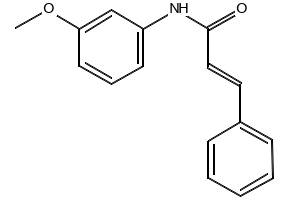 N-(CINNAMOYL)-3-METHOXYANILINE structure, CAS 127033-74-3
