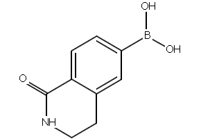 (1,2,3,4-TETRAHYDRO-1-OXO-6-ISOQUINOLINYL)-BORONIC ACID structure, CAS 376584-81-5