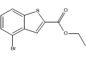 Ethyl 4-broMo-1-benzothiophene-2-carboxylate structure, CAS 93103-82-3