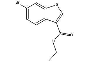 6-Bromo-benzo[b]thiophene-3-carboxylic acid ethyl ester structure, CAS 946427-88-9
