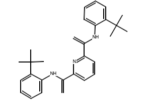 Benzenamine, N,N'-(2,6-pyridinediyldiethylidyne)bis[2-(1,1-dimethylethyl)- structure, CAS 204203-17-8