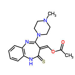 Olanzapine ThioacetoxyMethylidene IMpurity Discontinued structure, CAS 1320360-87-9