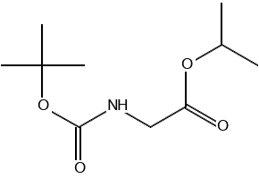 Glycine, N-[(1,1-dimethylethoxy)carbonyl]-, 1-methylethyl ester (9CI) structure, CAS 197579-95-6