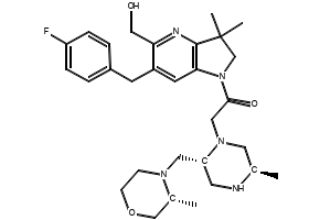 1-(tert-butyl)-3-((5-chloro-3-(hydroxymethyl)pyridin-2-yl)methyl)-1,3-dihydro-2H-pyrrolo[2,3-b]pyridin-2-one structure, CAS 1455358-11-8