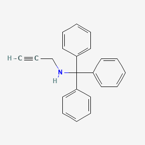 Benzenemethanamine, α,α-diphenyl-N-2-propyn-1-yl- structure, CAS 848129-49-7