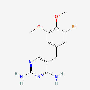 4-DesMethoxy-4-broMo TriMethopriM structure, CAS 16285-82-8