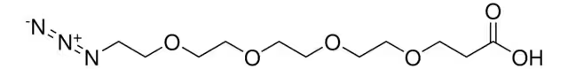 15-Azido-4,7,10,13-tetraoxapentadecanoic acid structure, CAS 1257063-35-6