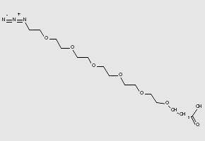 Azido-PEG7-acid structure, CAS 361189-66-4